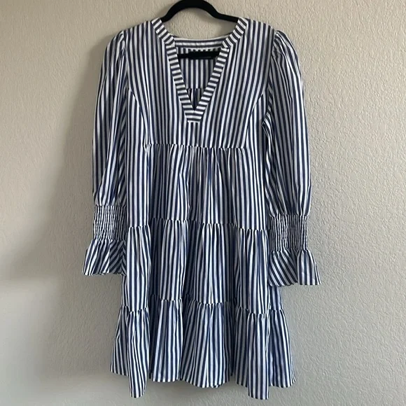 Tuckernuck Blue and White Striped Mini Dress - Picture 13 of 16